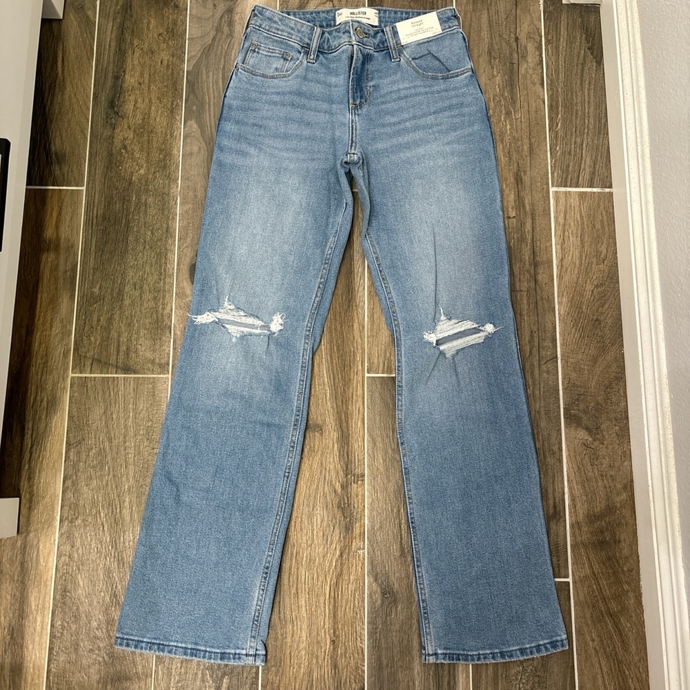 Hollister straight-leg blue jeans